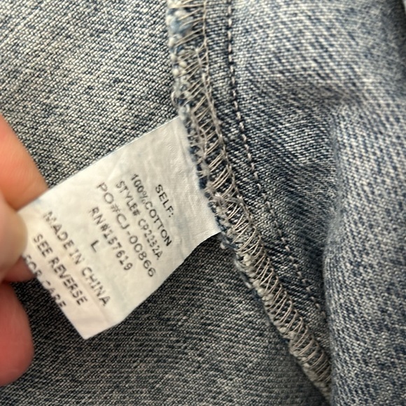 Vestique Denim Light Wash Skirt Skort Size Large - Picture 7 of 8